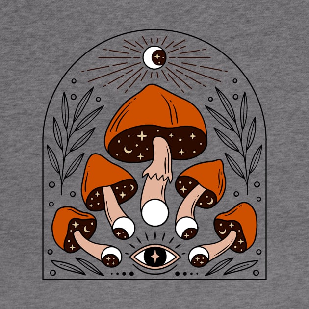 Mushrooms Goblincore Aesthetic Magical Psychedelic Cottagecore by Core Aesthetics